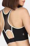 Zelocity Medium Impact Super Soft Sports Bra with Removable Padding - Jet Black — thumbnail 6